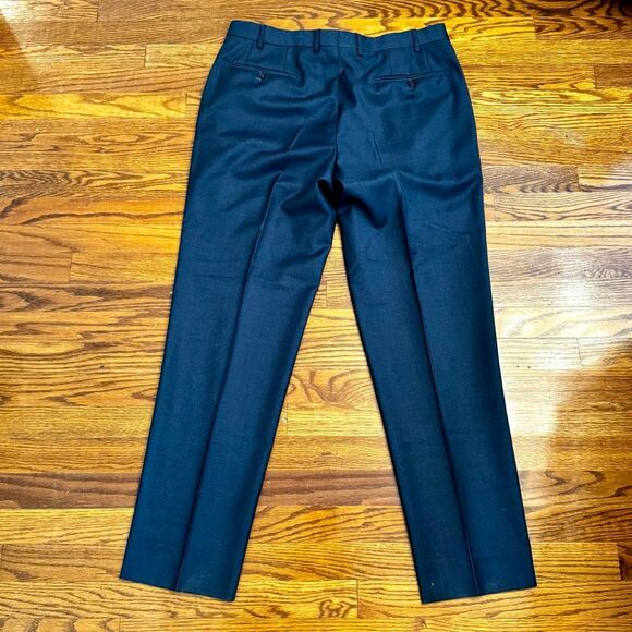 Santorelli ROMEO Flat Front Dress Pants. Blue. Size 36. - Picture 3 of 11